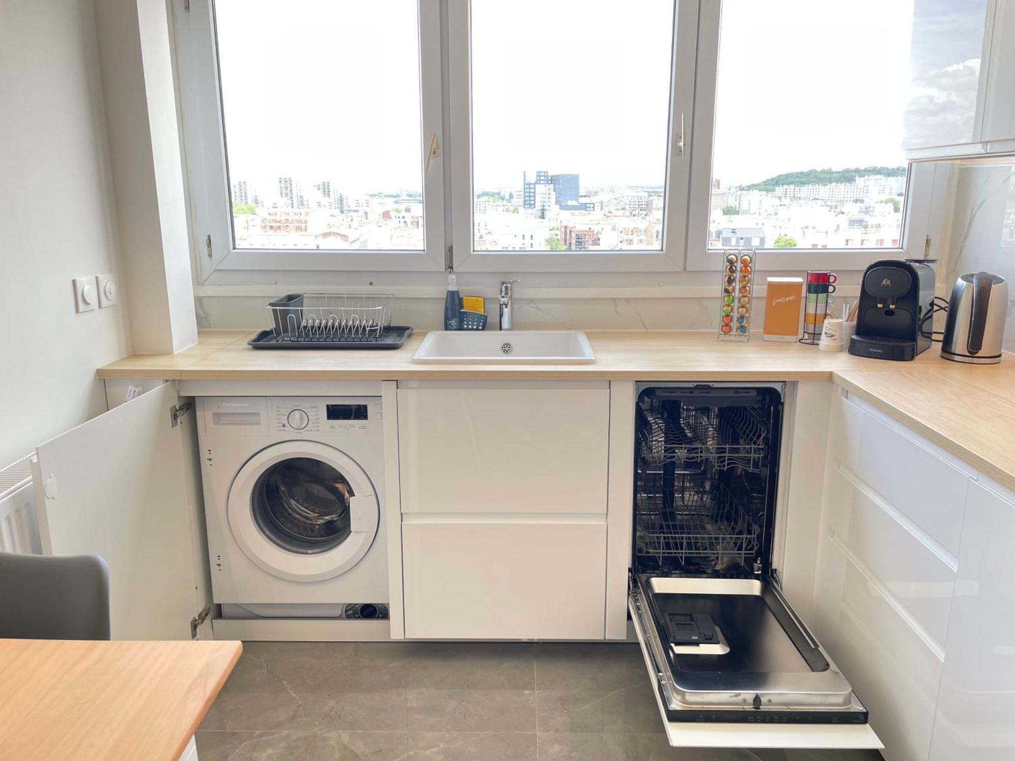 Apartment Paris Magnifique 4 Pieces De 108m2 Avec 2 Parking Interieur - Tres Cosy Pour 1 A 12 Personnes - Entierement Refait A Neuf Entire Luxurious And Warm - Paris 19 Eme Free Wifi Gratuit *